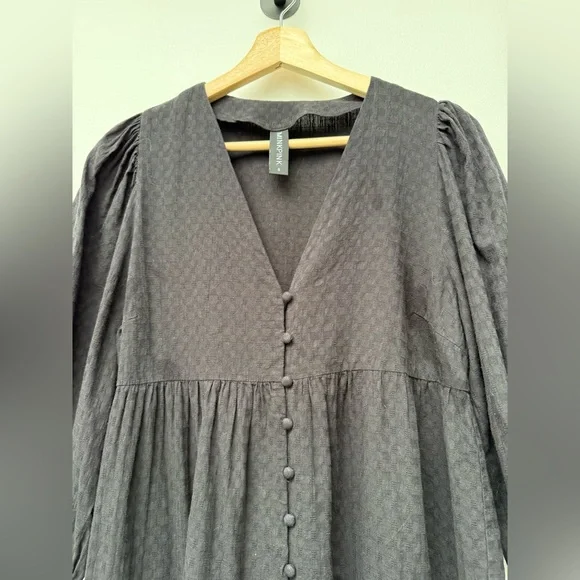 MINKPINK Black Tiered Mini Dress Size Small - Picture 4 of 7